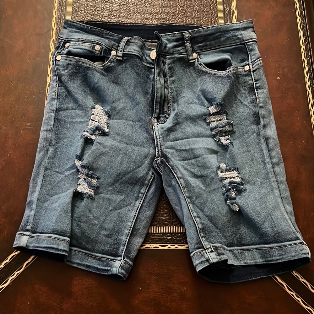 Denim shorts